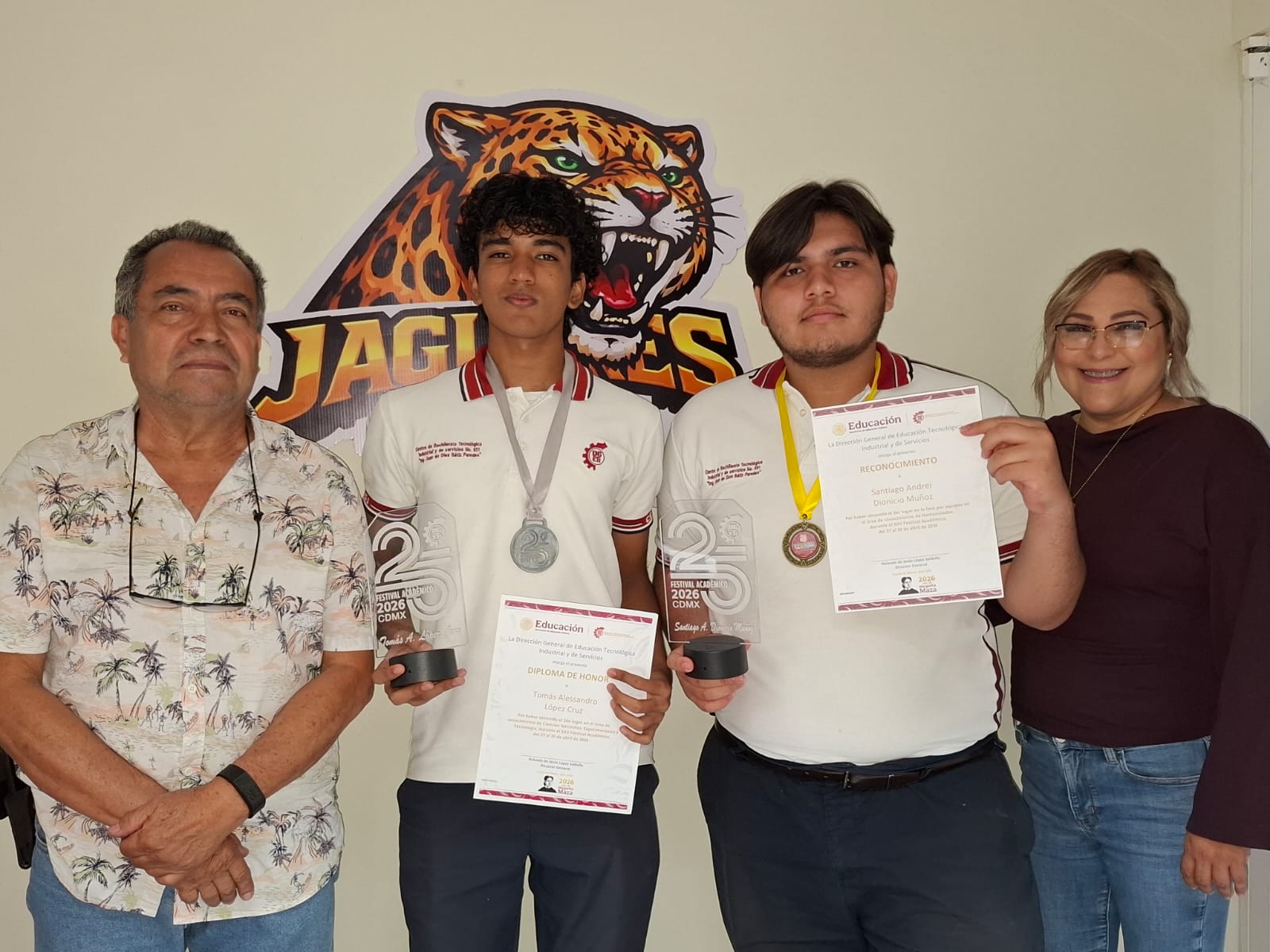 Alumnos del CBTIS 51 obtienen segundo y tercer lugar nacional