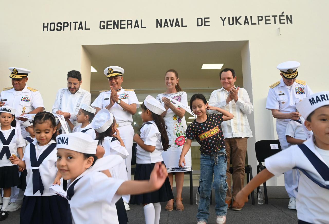 Sheinbaum encabeza apertura de infraestructura médica y educativa en Yucatán y Campeche