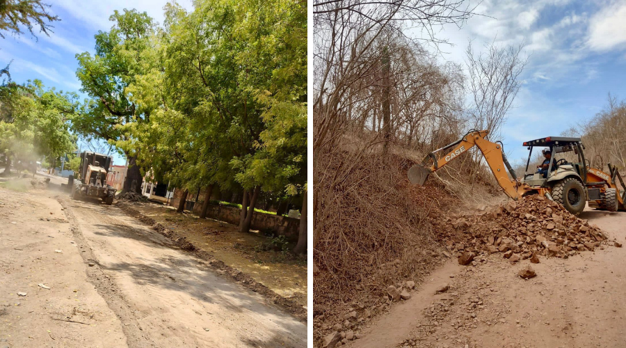 Rehabilitación de caminos en la zona rural de Mazatlán