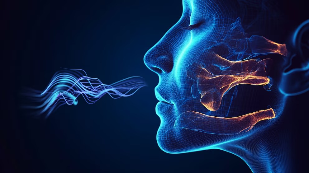 Diseño de persona al inhalar humo