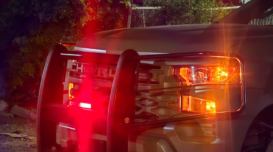 Luces de vehículo de la policía de Culiacán