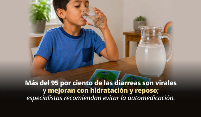 Niño con malestar estomacal