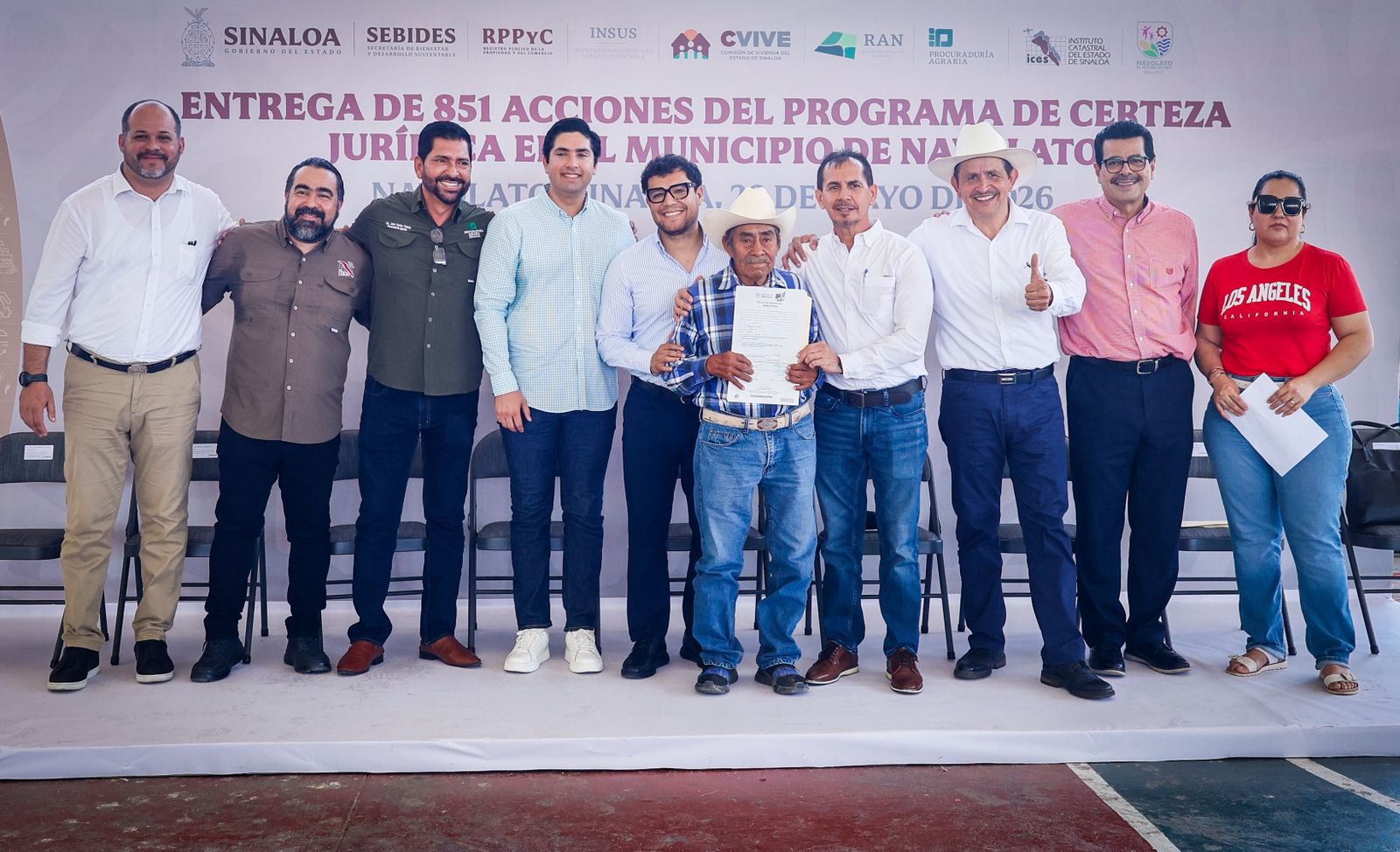 Programa de certeza jurídica en el municipio de Navolato.