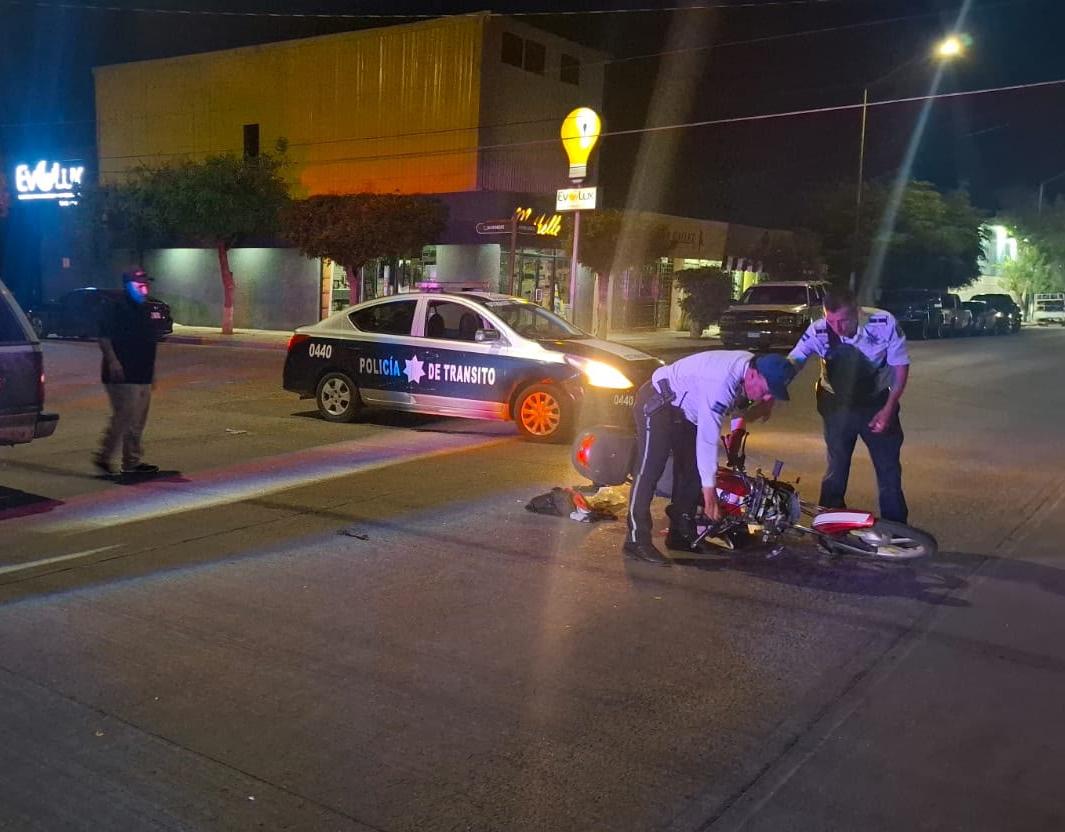 Un motociclista queda lesionado tras fuerte choque