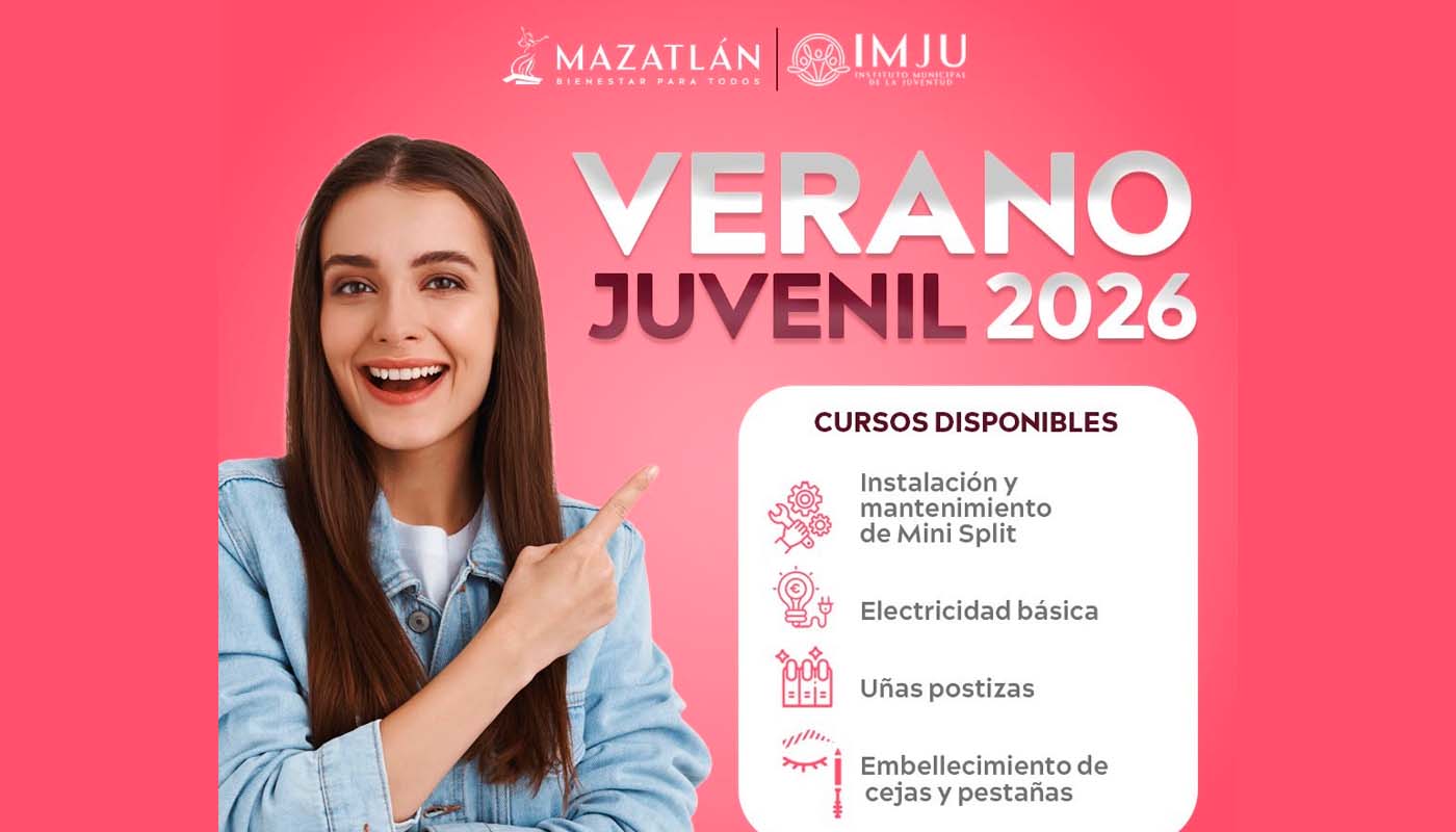 Anuncia Gobierno de Mazatlán cursos gratuitos