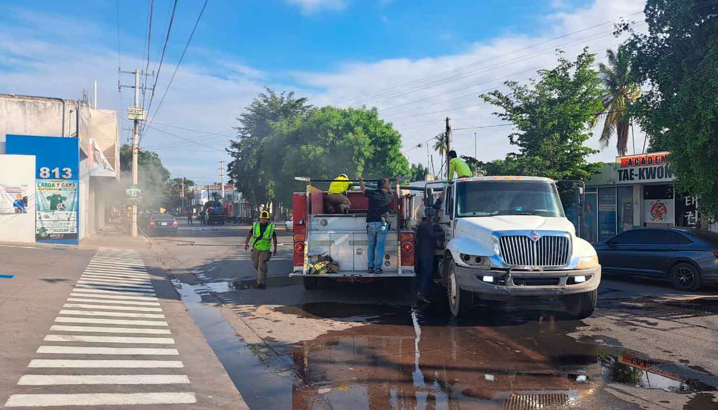 Bomberos sofocan incendio en Guasave
