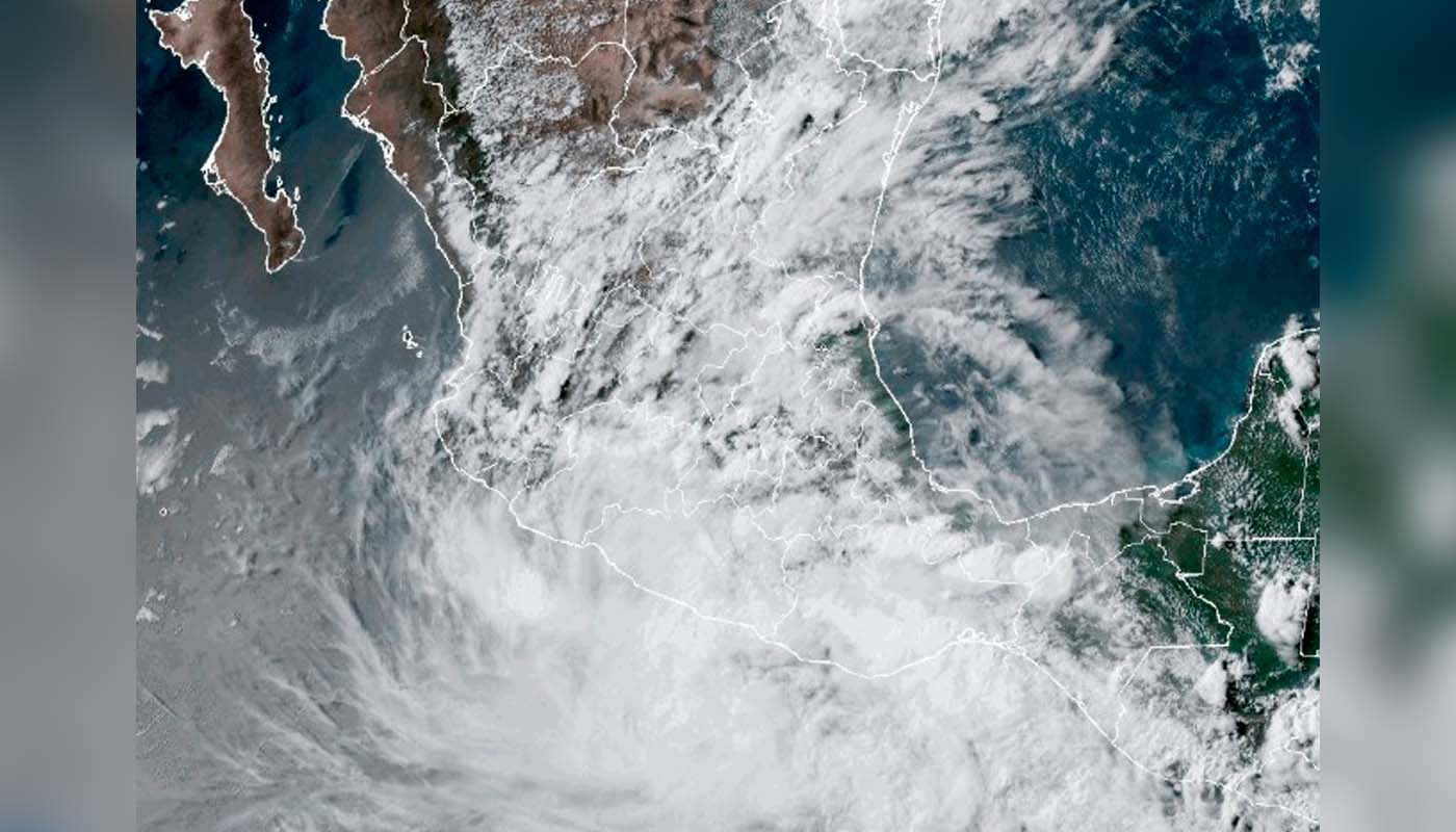 Vista satelital de Boris
