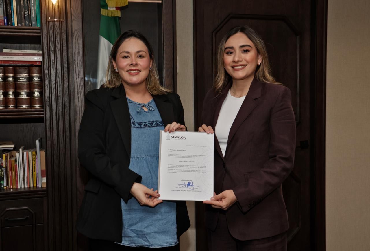 Yeraldine Bonilla, gobernadora de Sinaloa yBrenda García Félix, nueva titular de Semujeres