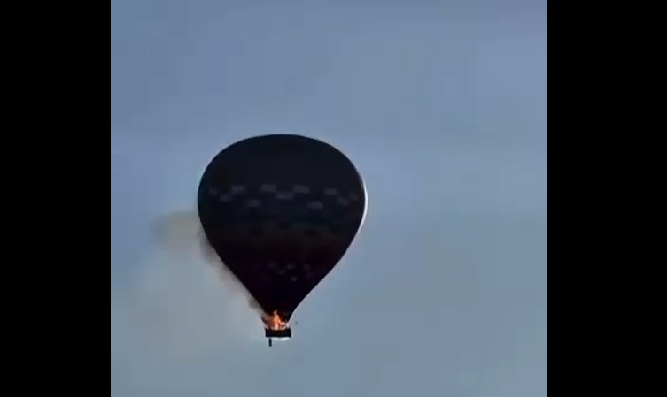 Globo Aerostático incendiándose