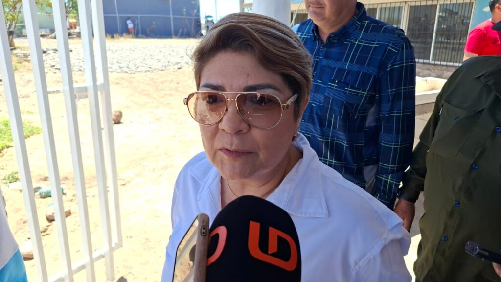 La alcaldesa de Guasave, Cecilia Ramírez Montoya