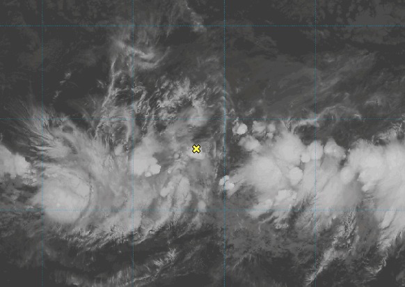 Nubes sobre el océano Atlántico