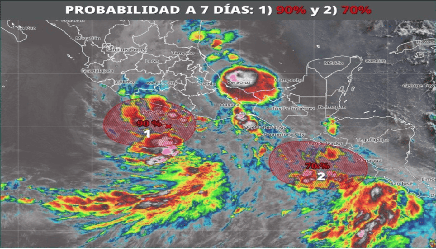 Ciclones Pacífico mexicano 2026