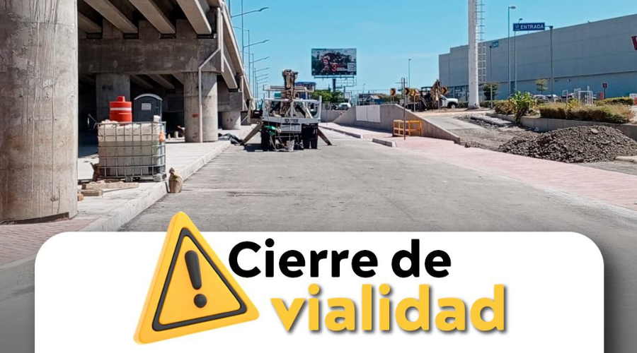 Cierre del carril lateral derecho de la México 15