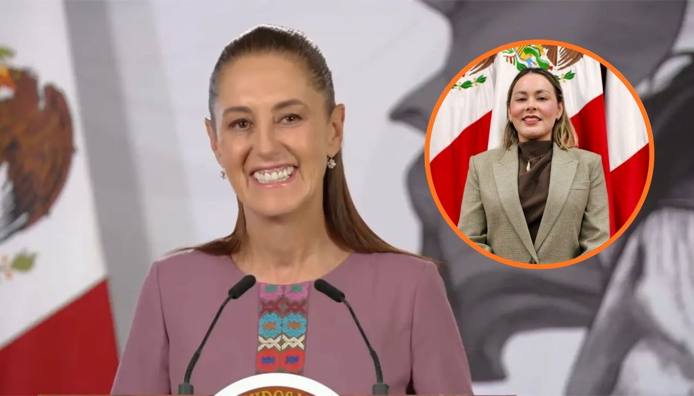 La presidenta de México, Claudia Sheinbaum y en un circulo la gobernadora Yeraldine Bonilla