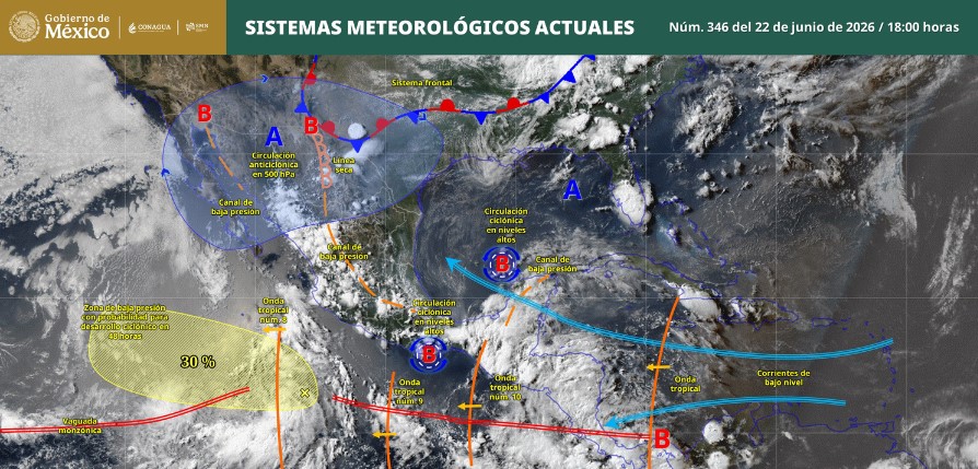 Lluvias marcan el pronóstico para la noche de este lunes: checa los detalles del clima