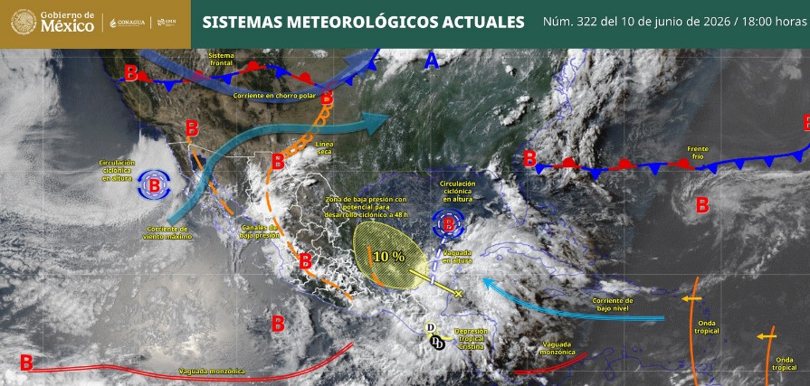 Pronóstico del clima: estos son los estados en los que se prevén lluvias la noche de este miércoles