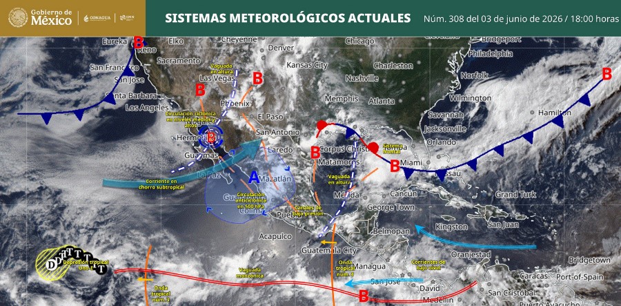 Lluvias marcan la noche de este miércoles en gran parte de México: estos son los estados afectados