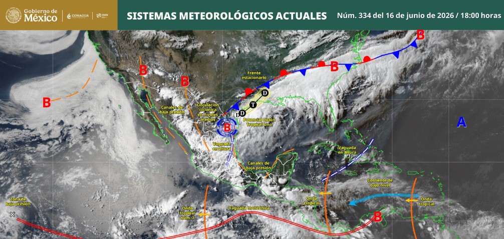 Lluvias fuertes e intensas afectarán varias regiones durante la noche y madrugada: SMN