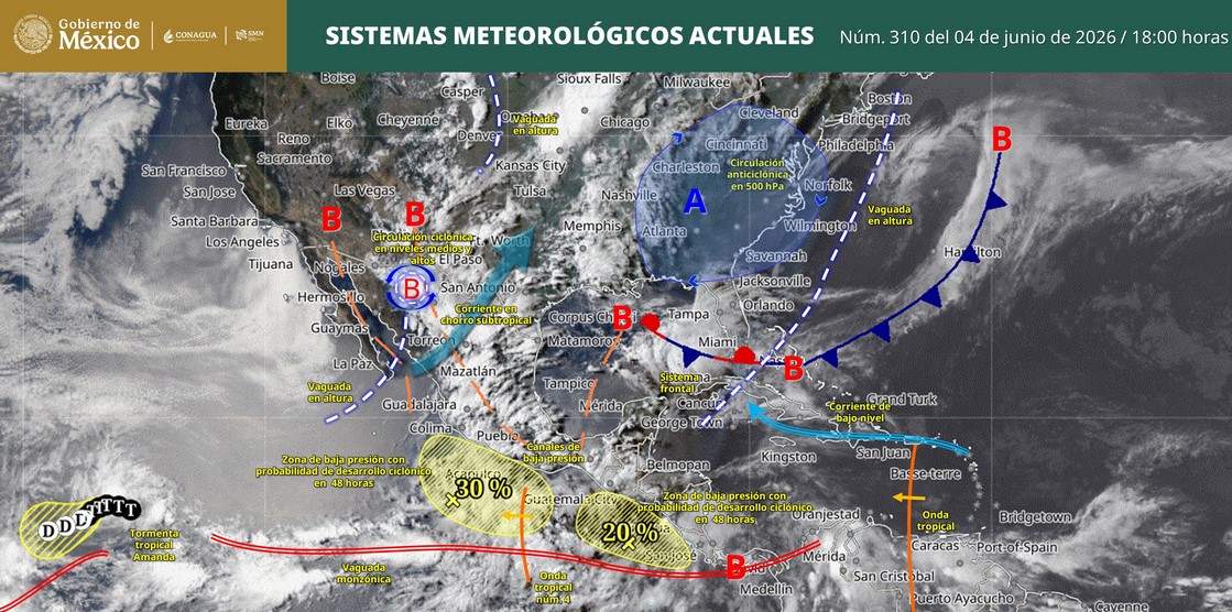 Clima noche: ¿Qué estados registrarán lluvias la noche de este jueves?