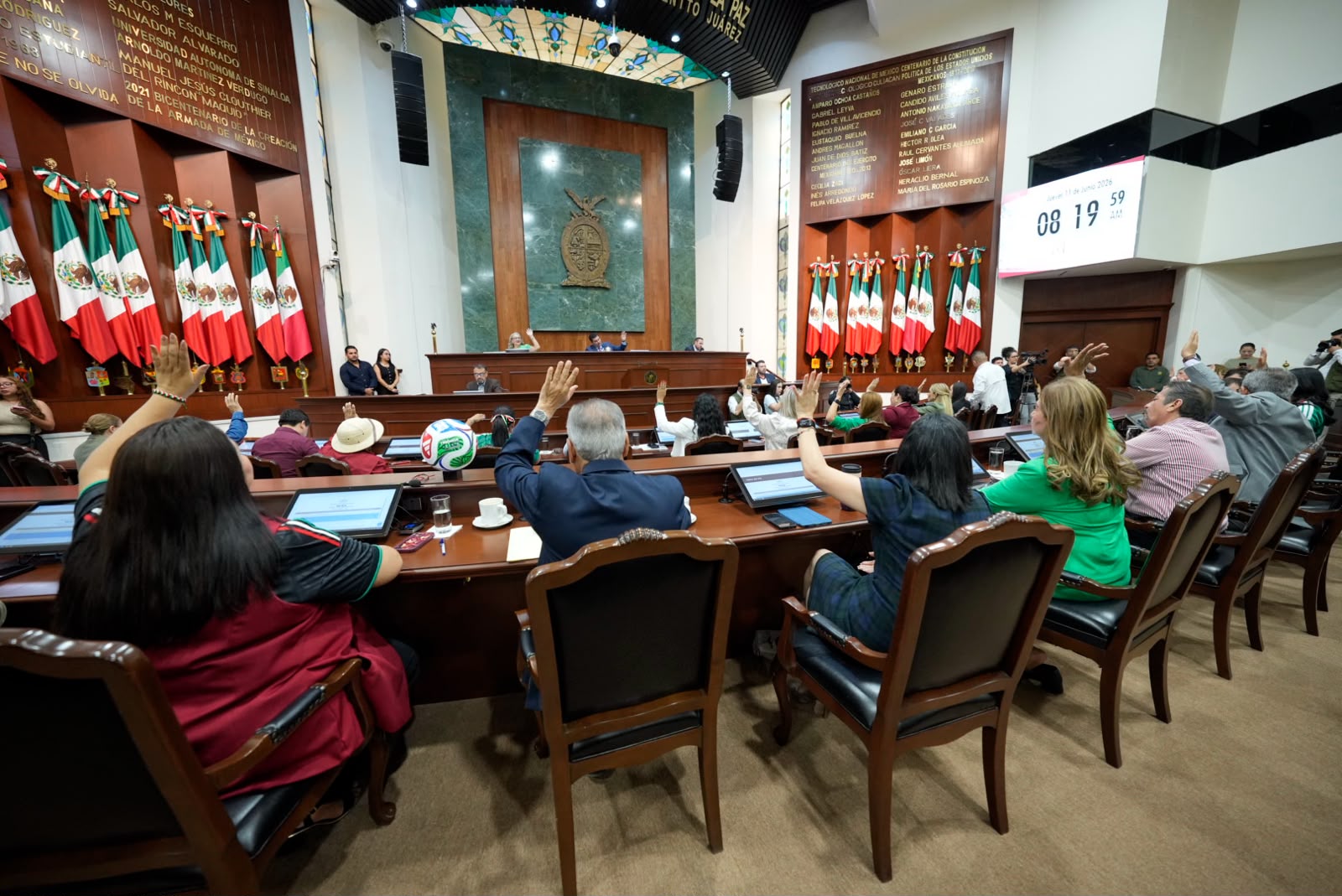 Diputados en el Congreso de Sinaloa.