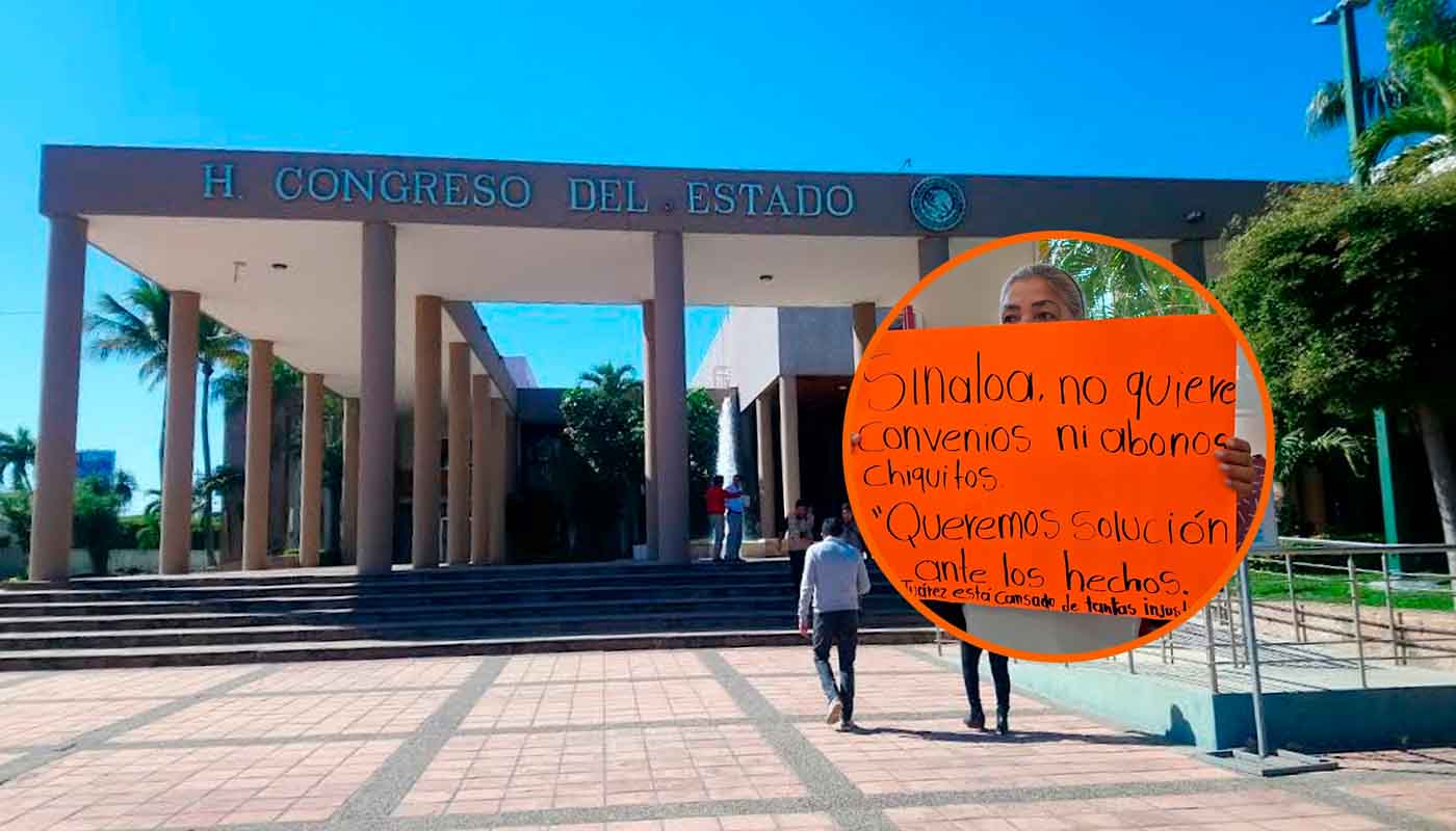 Congreso de Sinaloa y manifestación de jornaleros