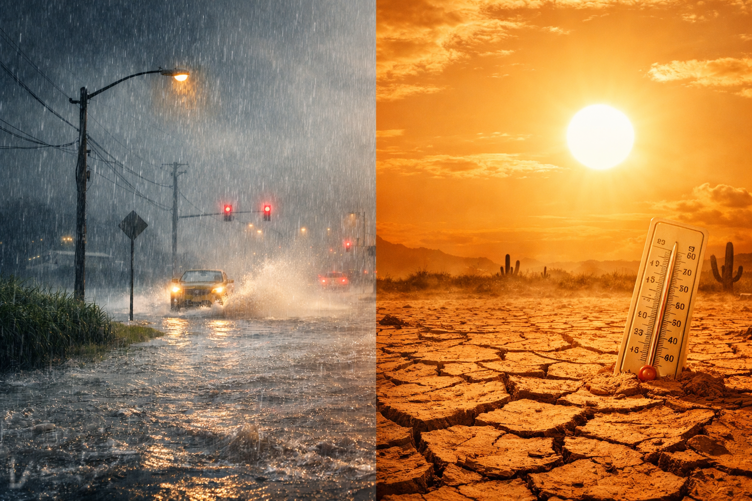 Lluvias y calor en México