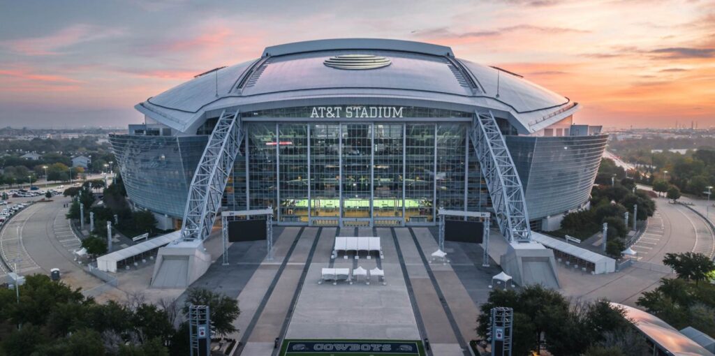 Exterior del Dallas Stadium.