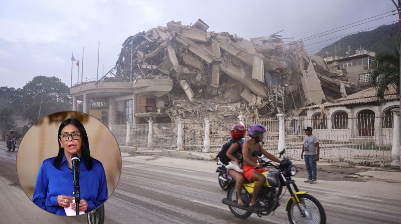 Delcy Rodríguez visita La Guaira, epicentro de terremotos; confirma solicitud de apoyo internacional