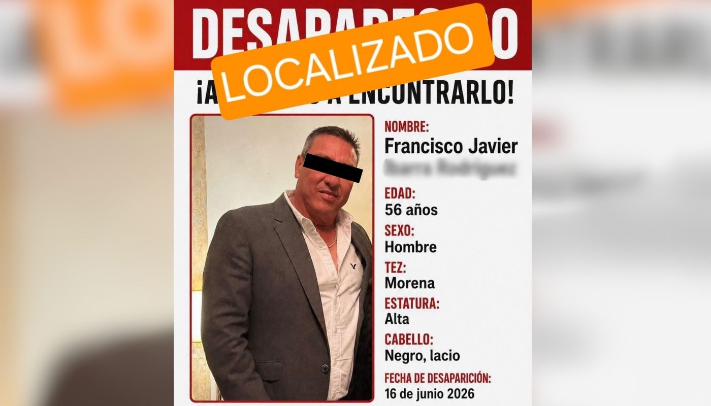 Ficha de búsqueda con la leyenda de localizado