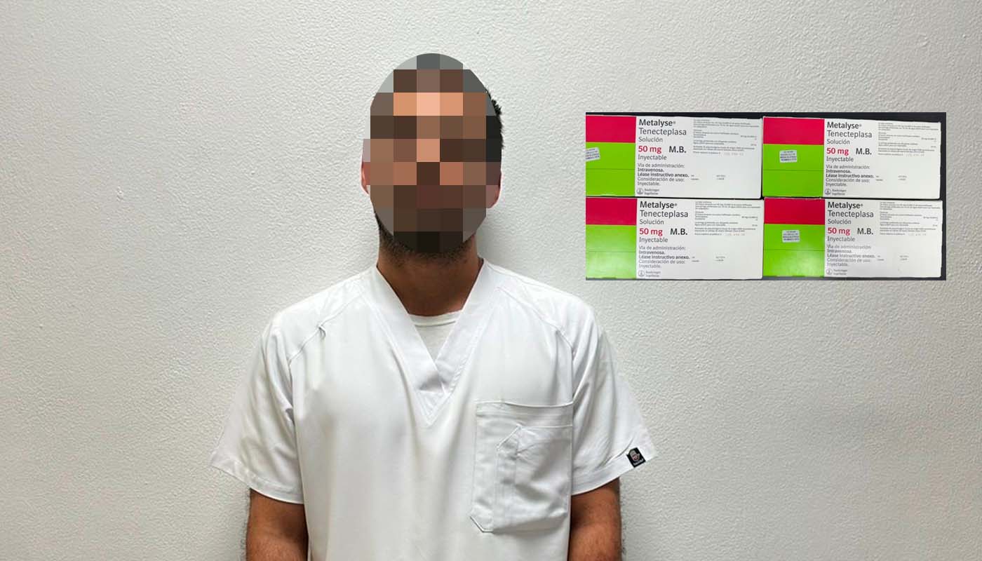 Enfermero de Imss Culiacán detenido por robo de medicamentos
