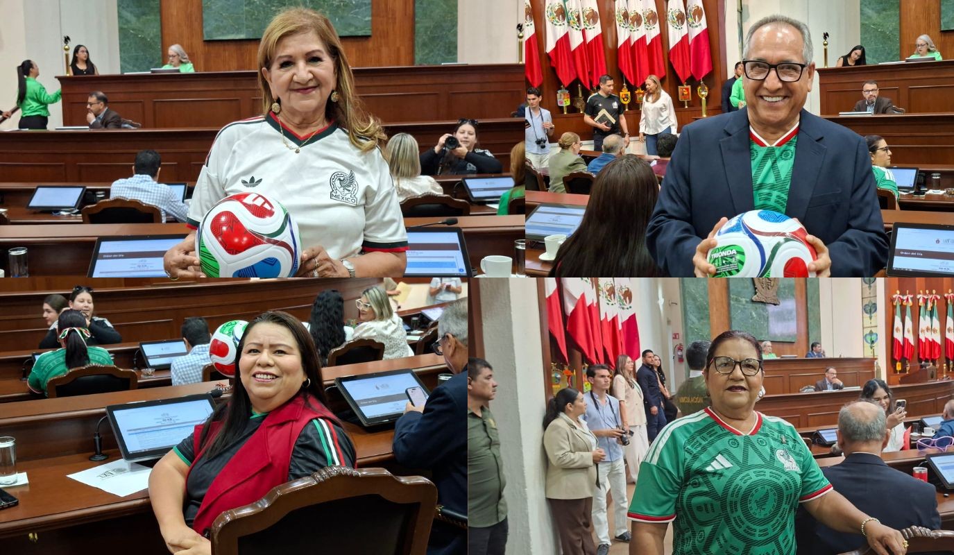 Diputados de Sinaloa con playera de la Selección Mexicana