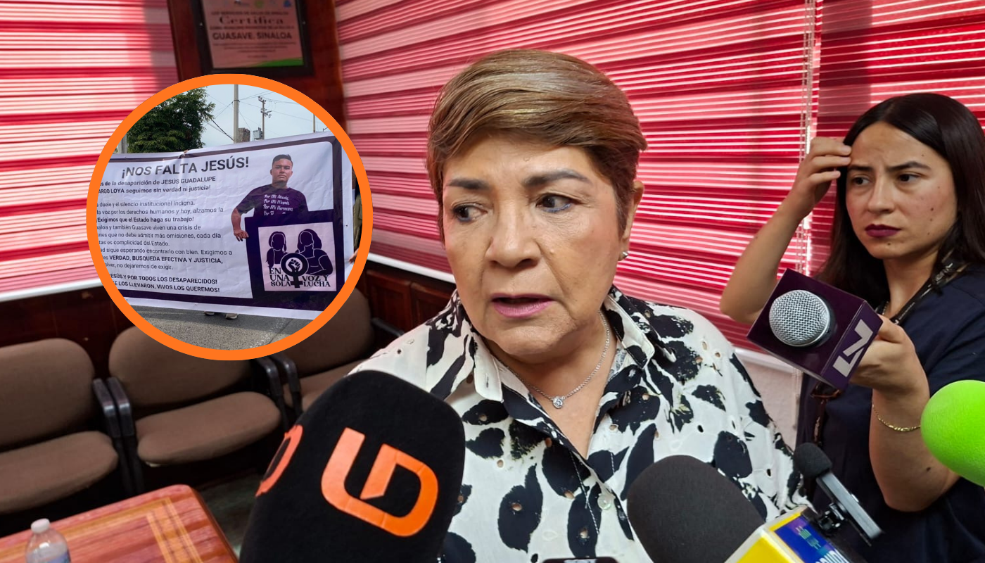 Alcaldesa de Guasave con un círculo con una manta