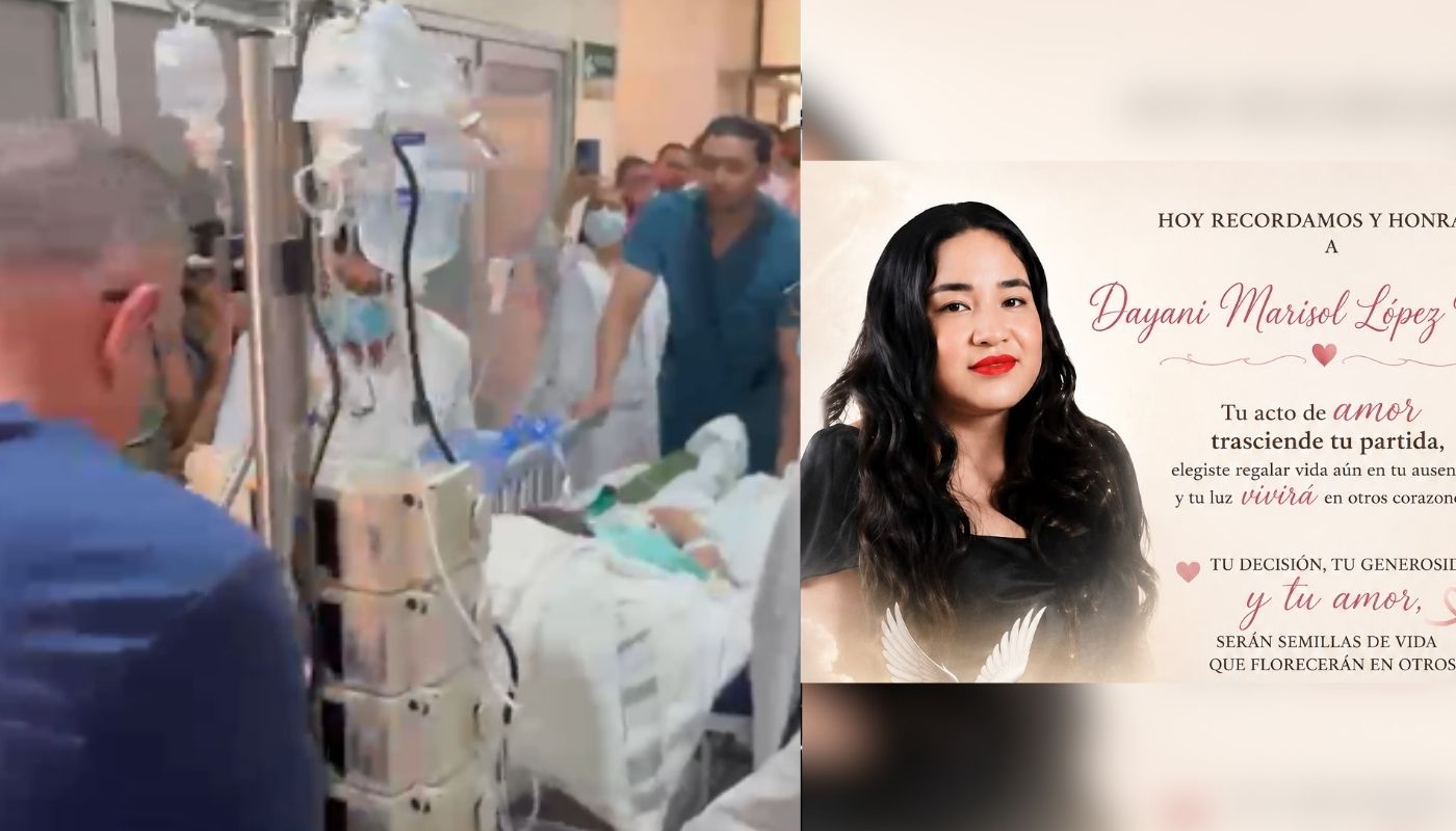 Camilla de seguro junto a una imagen de Dayani Marisol