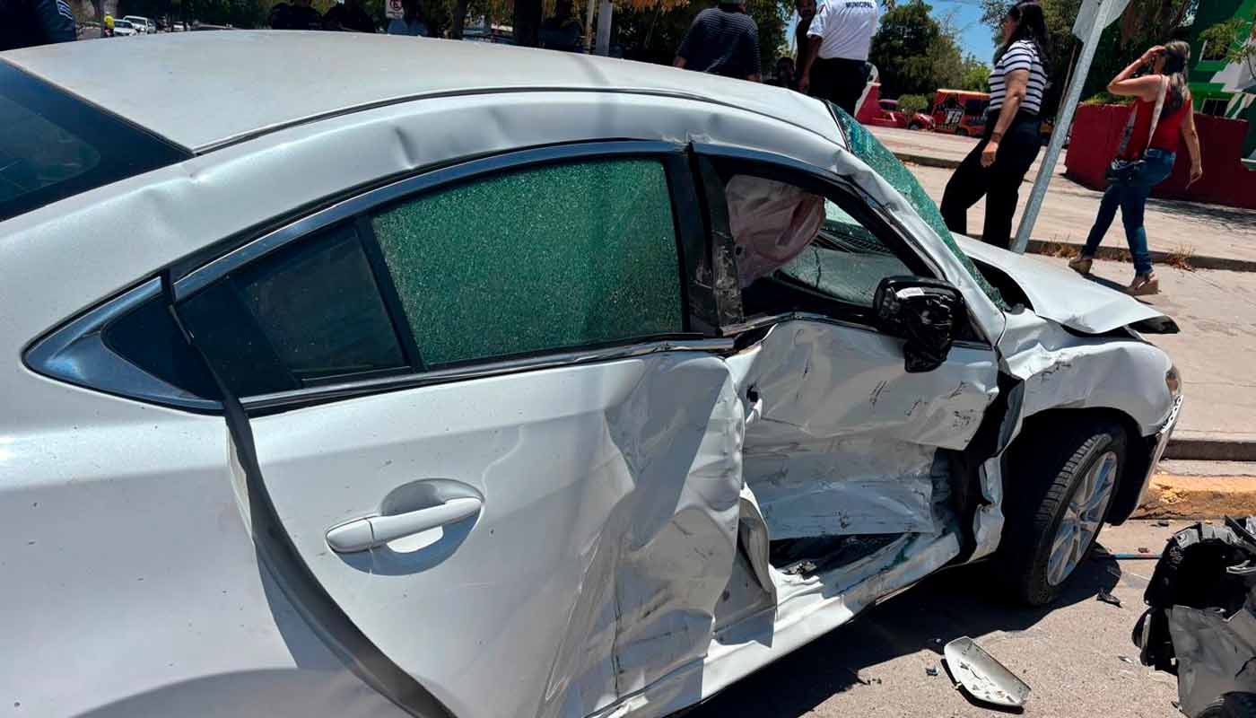 Choque múltiple en Guasave, Sinaloa