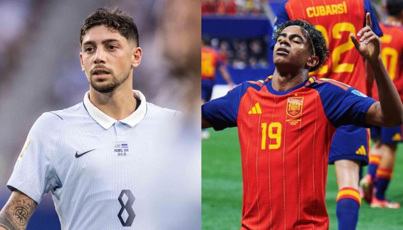 Jugadores de España vs Uruguay