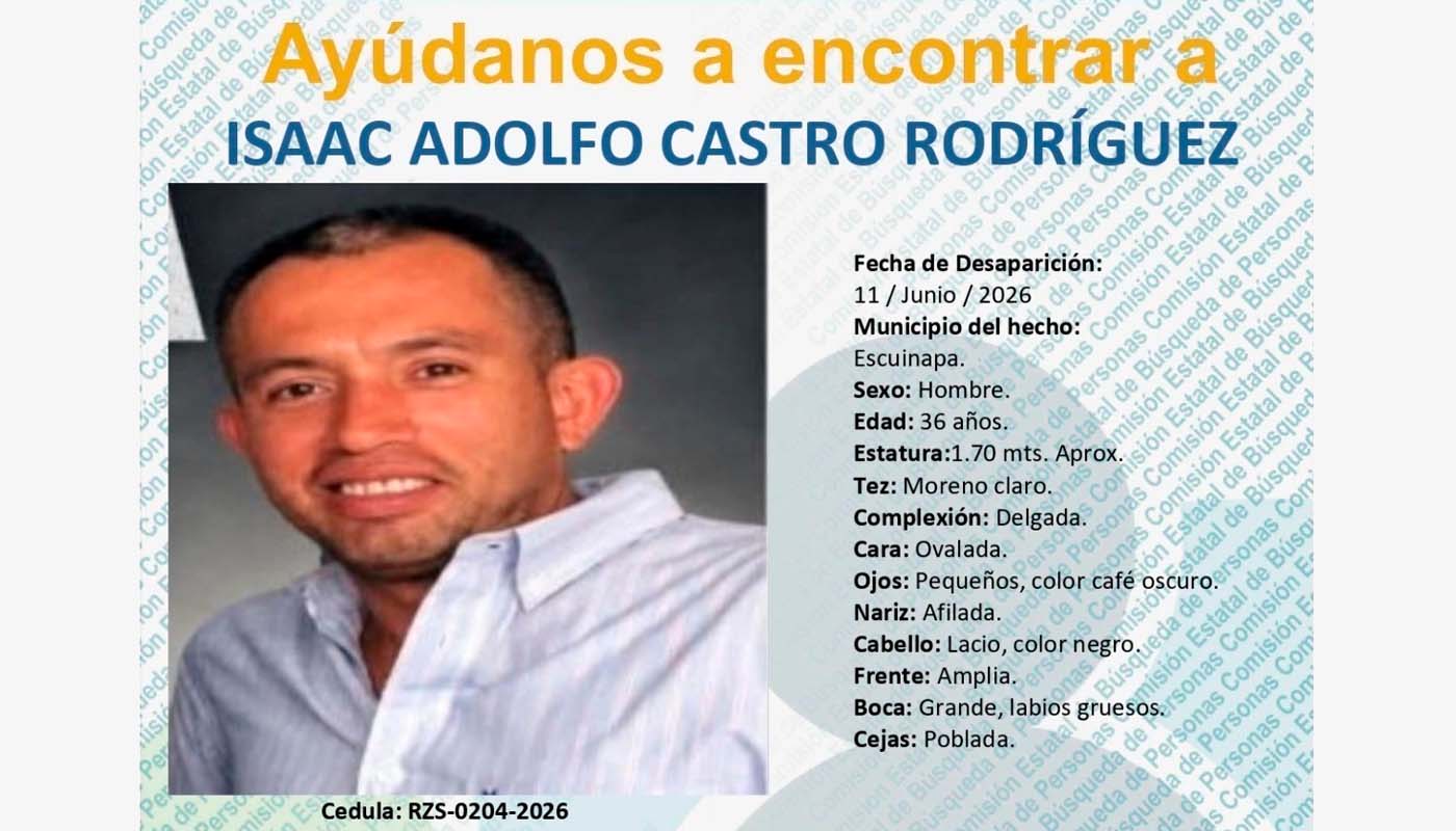 Ficha de búsqueda de Isaac Adolfo Castro