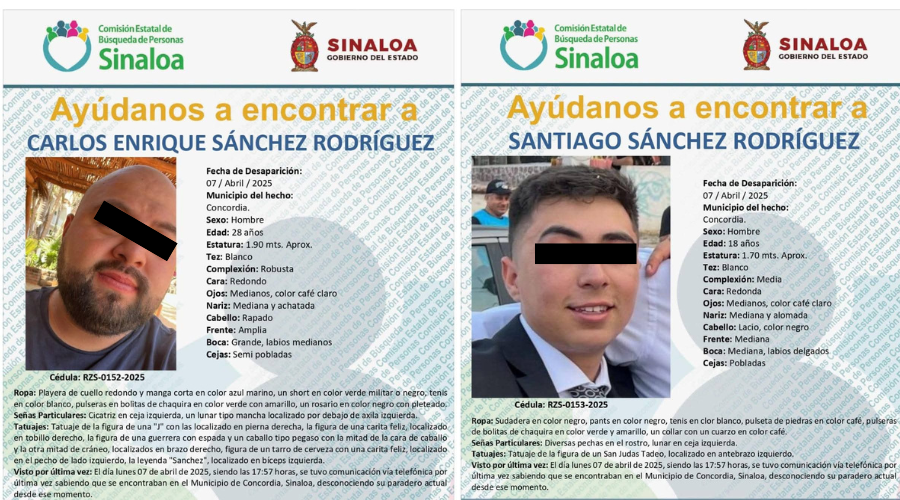 Autoridades de Sinaloa identifican restos óseos de Santiago y Carlos