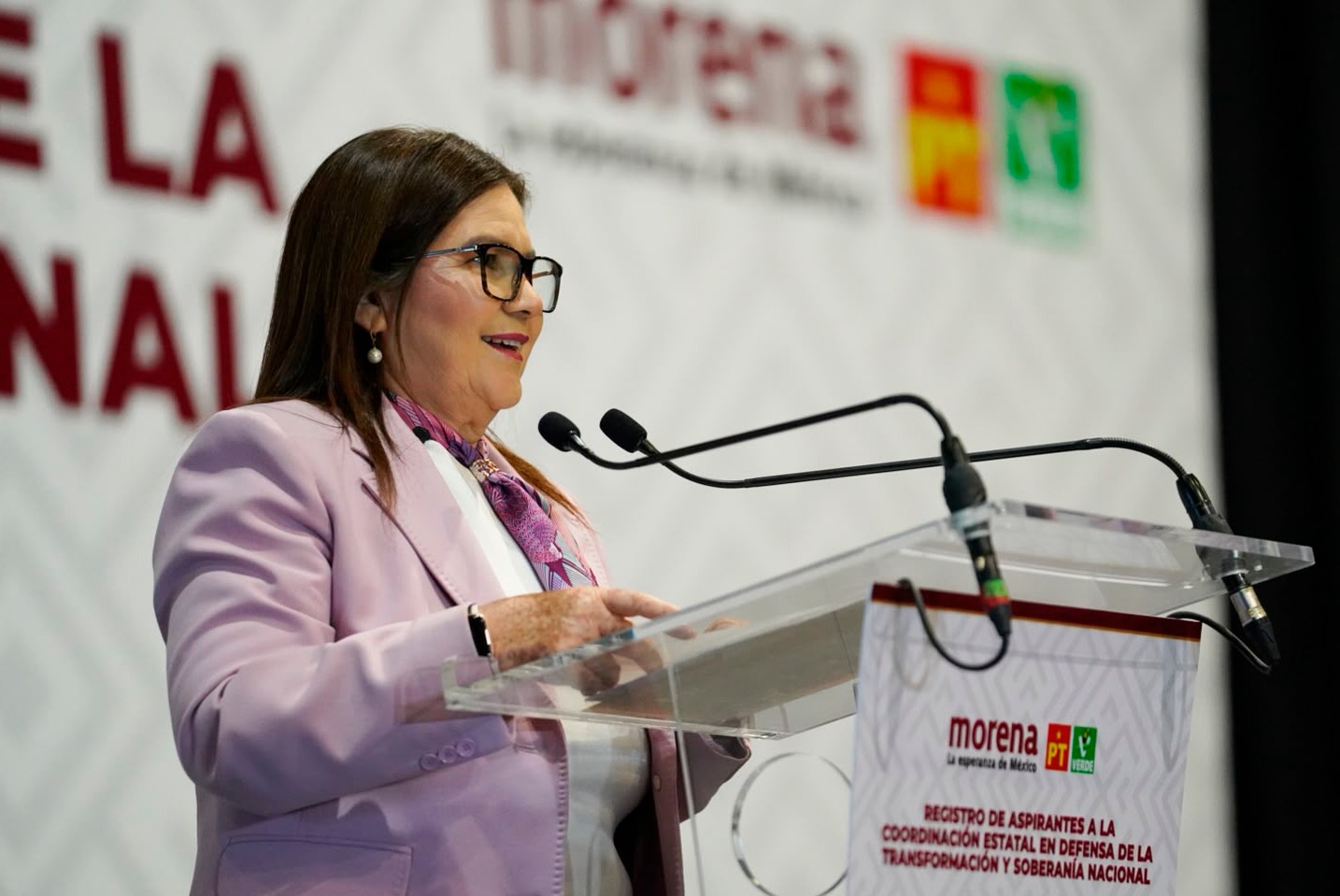 Imelda Castro afirma que trabajará de cerca con las familias tras su registro por Morena