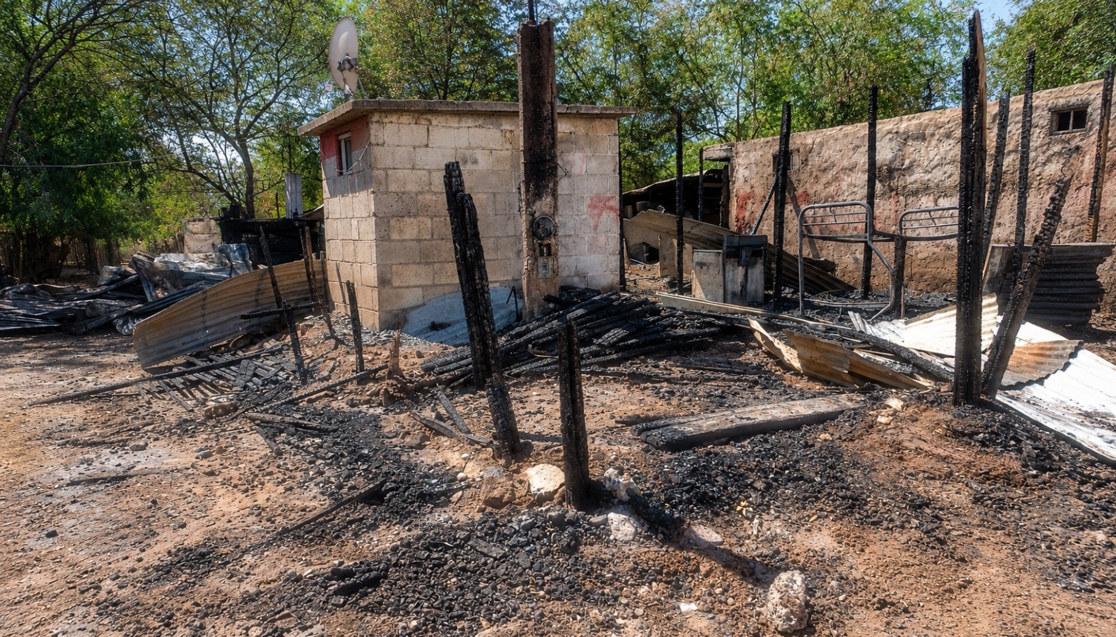Incendio consume vivienda rumbo a San Blas, El Fuerte