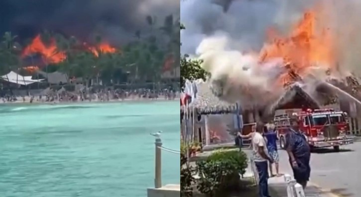 Feroz incendio consume parte del hotel Viva Dominicus en República Dominicana: VIDEO