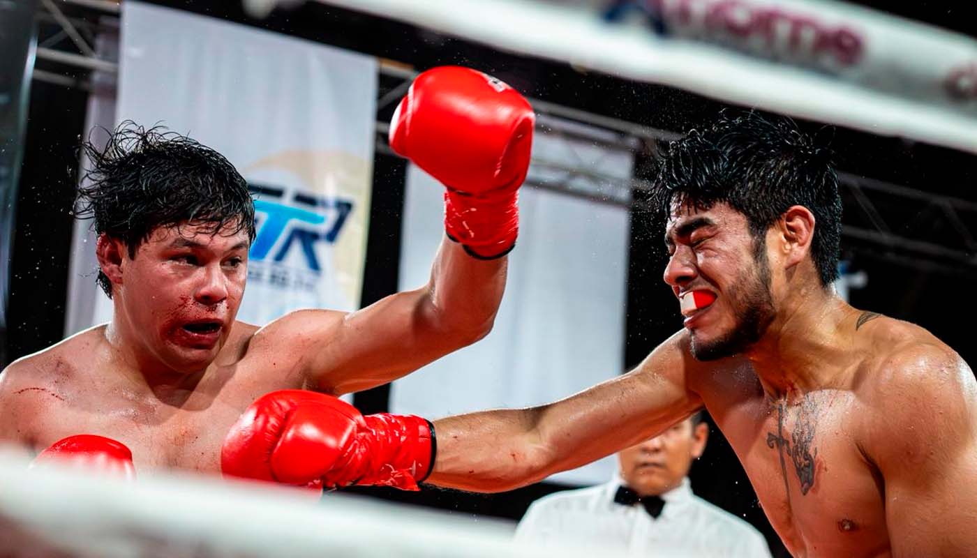 Función de boxeo en Los Mochis, Sinaloa