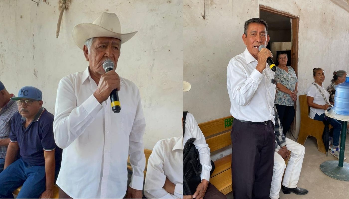 Personas con micrófonos hablando