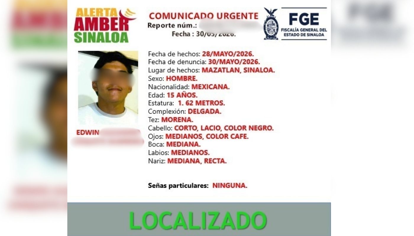 Ficha de búsqueda con la leyenda de Localizado en color verde