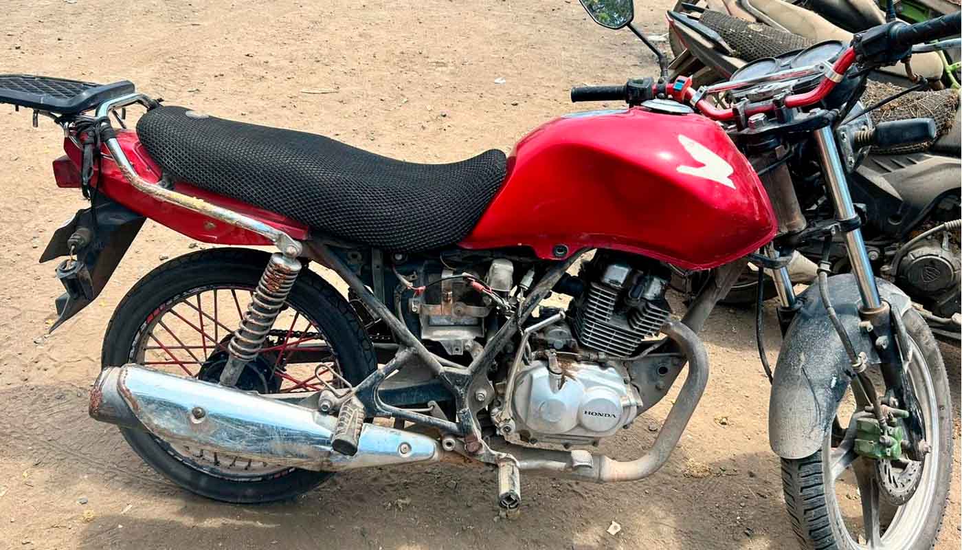 Motocicleta Honda con reporte de robo en Mazatlán