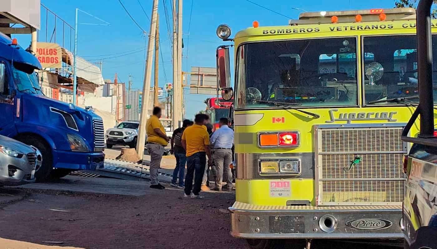 Movilización de seguridad tra fallecimiento de empleado en Culiacán