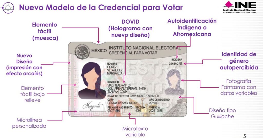 Nueva credencial del INE