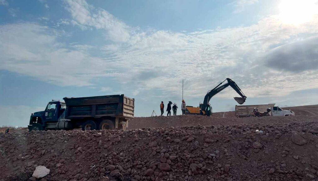 Obras de viviendas en San Fermín, Culiacán