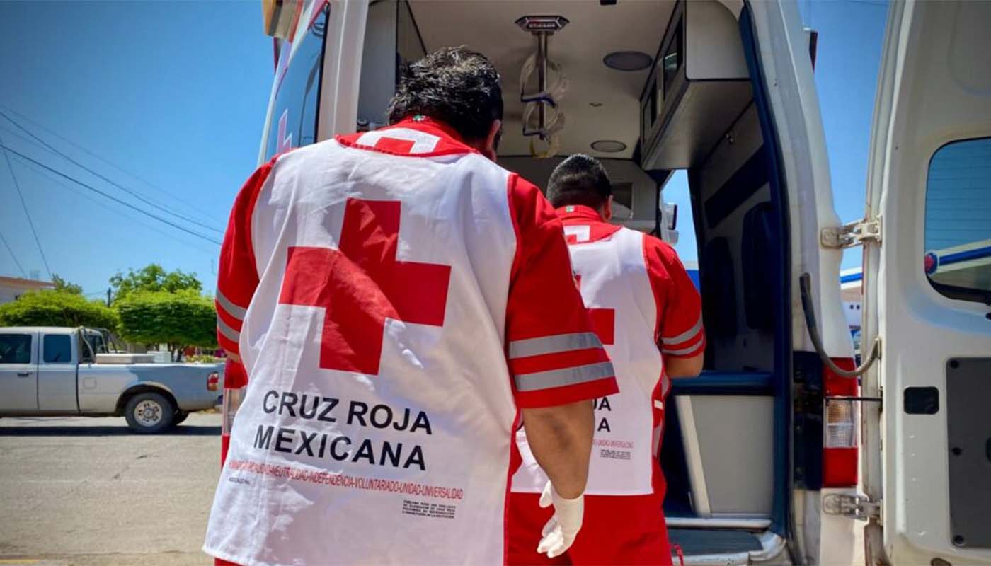Paramédicos de Cruz Roja Mexicana
