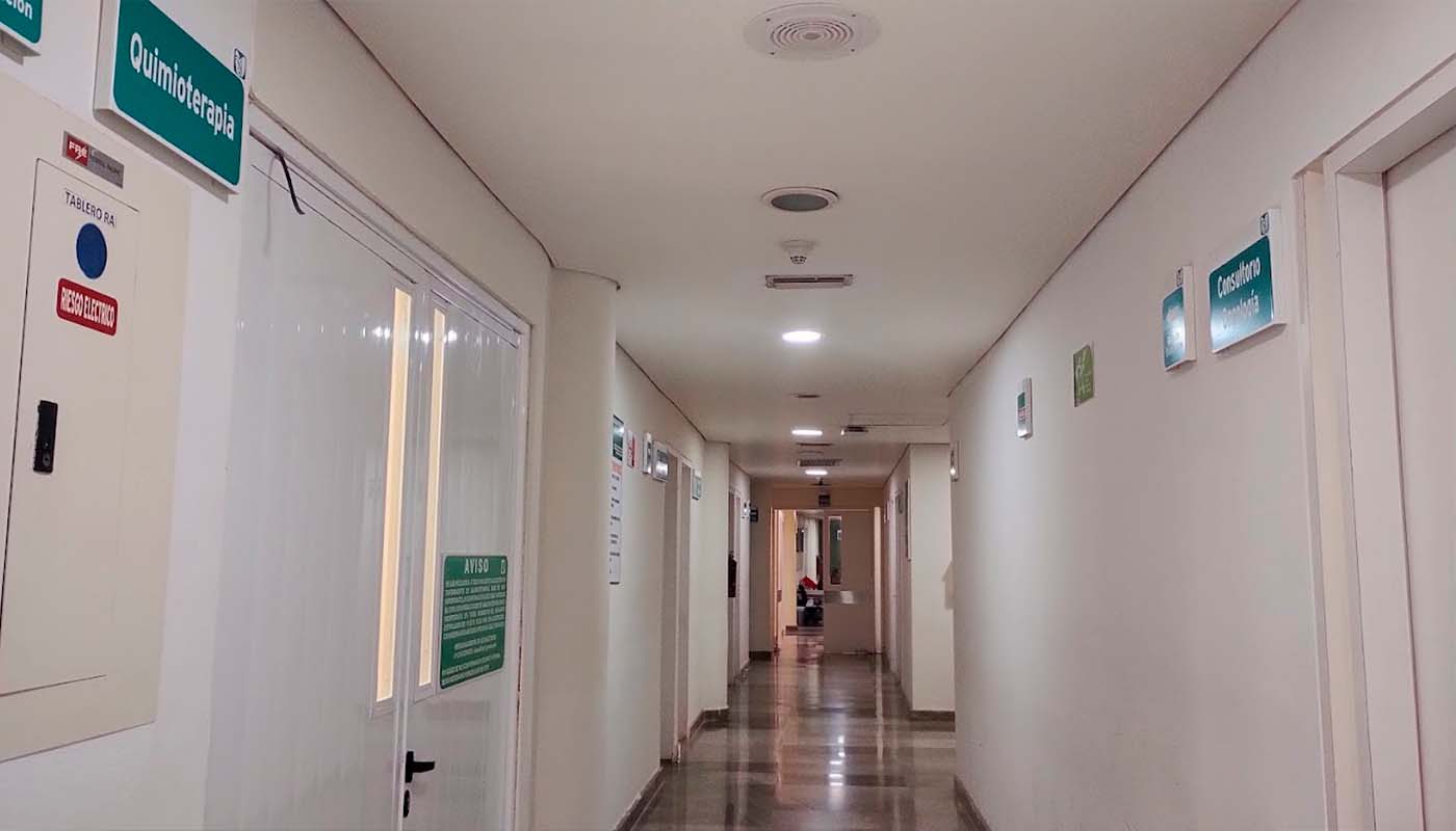 Pasillo de hospital del IMSS