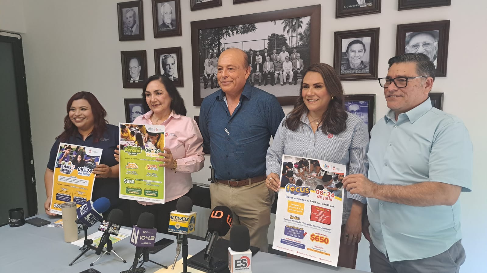 Patronato Pro-Educación del Municipio de Ahome presentando su Campaña de Aportación de Clientes.